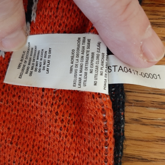 Forever Collectibles, Chicago Bears Scarf,  Orange and Blue, - Picture 4 of 8